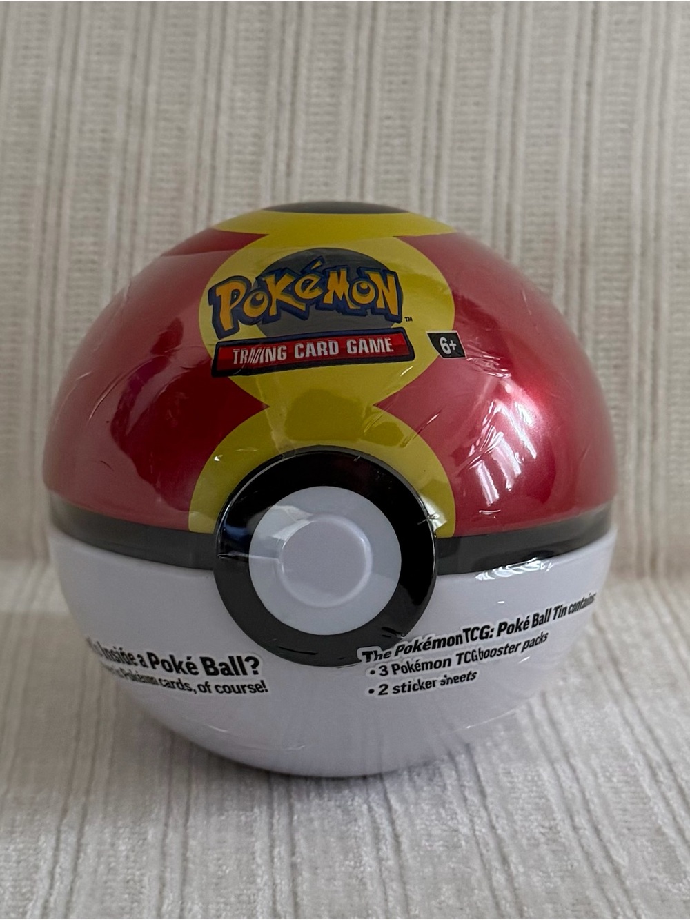 Pokemon Poké Ball Tin - Red, White & Yellow